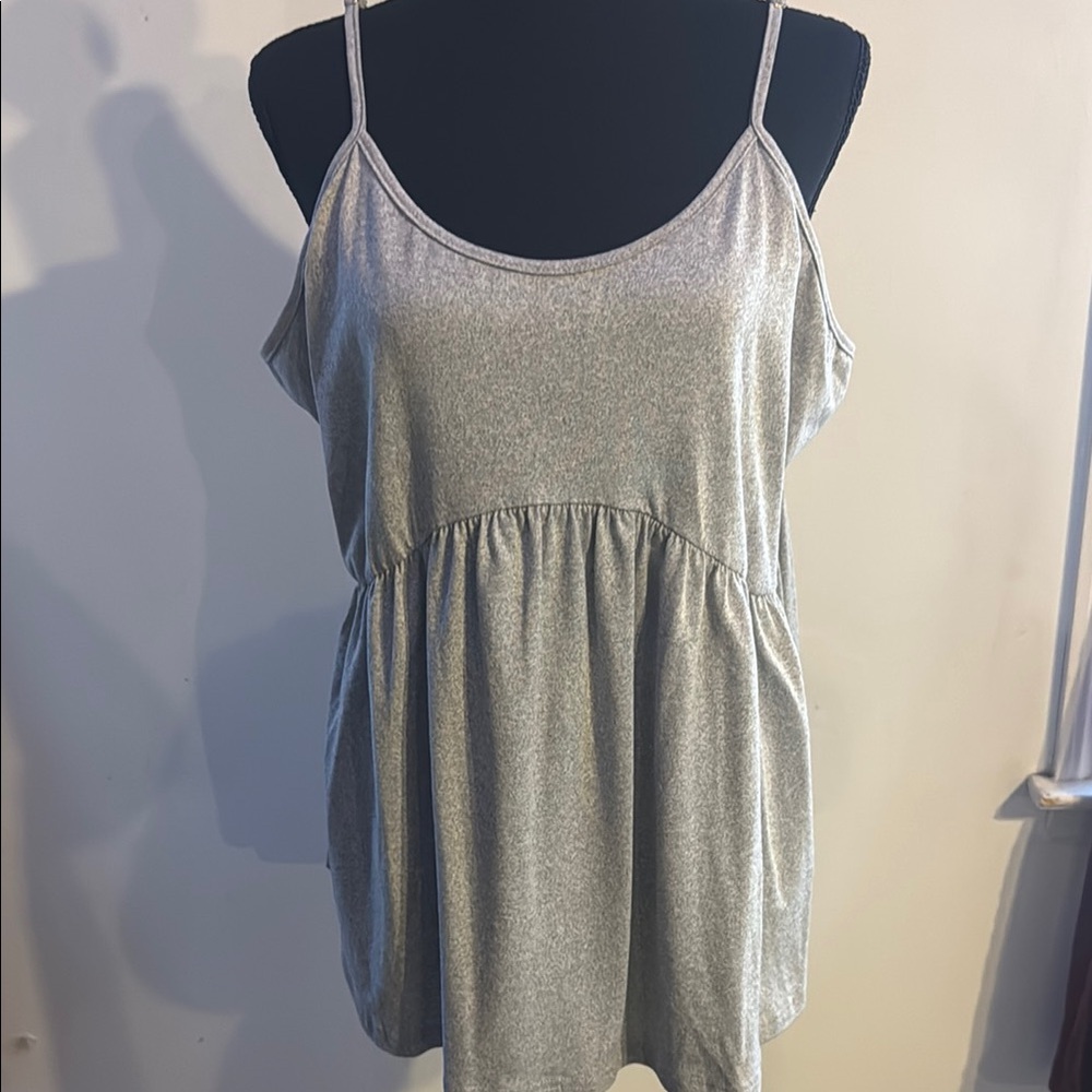 Grey Women's Spaghetti Strap Top